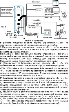 Вызывная панель Space Technology ST-P203 (ЧЕРНАЯ)