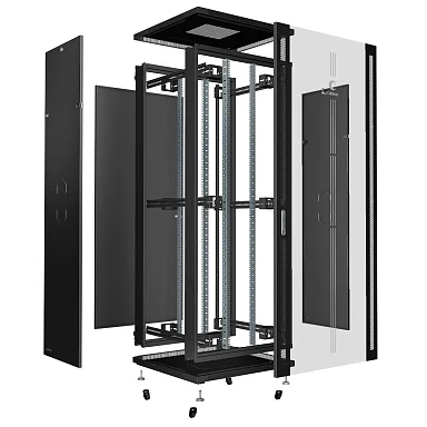 Cabeus SH-05C-47U80/100-BK (8547c) Напольный 47U телекоммуникационный шкаф 19"