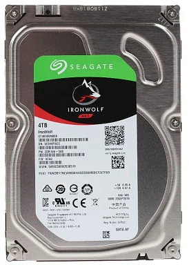 Жесткий диск HDD SEAGATE ST4000VN008,  4 ТБ, 64 МБ 5900 об/мин