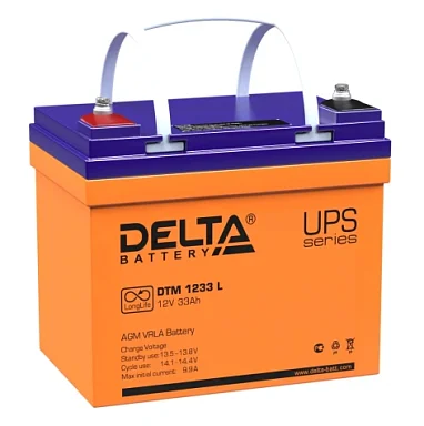 Аккумулятор Delta DTM 1233 L AGM (12 В / 33 Ач)