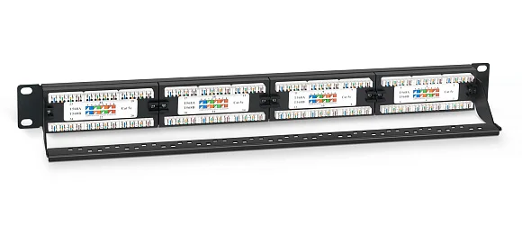 Cabeus PL-24-Cat.5e-Dual (7000c) Патч-панель 19"  на 24 порта