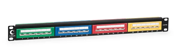 Cabeus PLCOL-24-Cat.5e-Dual (7952c) Патч-панель 19"  на 12 портов