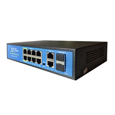 Коммутатор Space Technology ST-S814POE (8G/2G/2S/150W/АB/2BT) PRO