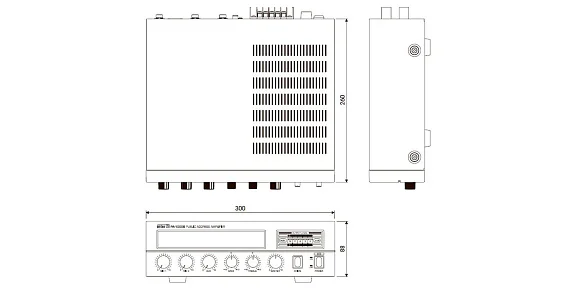 Inter-M PA-1000B Трансляционный усилитель 30 Вт, на 1 зону