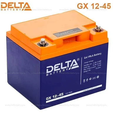 Аккумулятор Delta GX 12-45 GEL (12 В / 45 Ач)