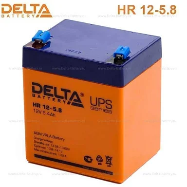 Аккумулятор Delta HR 12-5.8 AGM (12 В / 5,8 Ач)