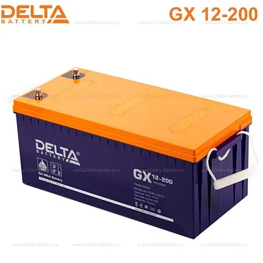 Аккумулятор Delta GX 12-200 GEL (12 В / 200 Ач)