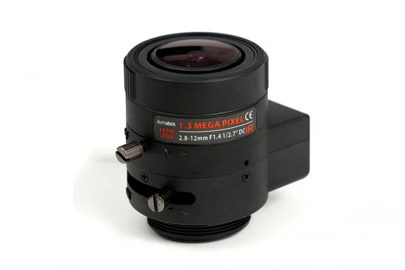 Объектив Amatek AVL-M2812DIR, 1,3 Мп,