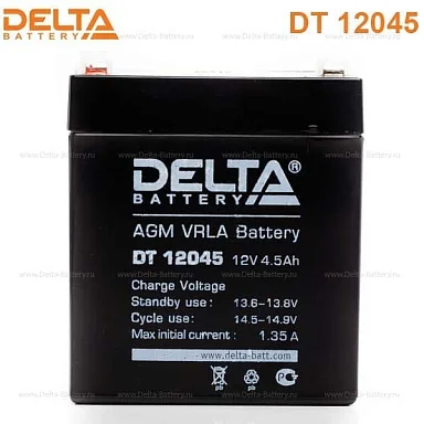 Аккумулятор Delta DT 12045 AGM (12 В / 4,5 Ач)