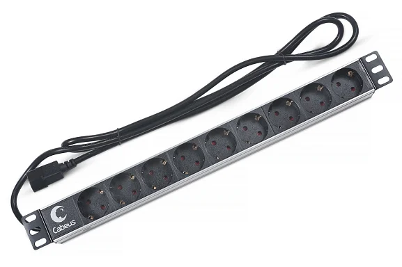 Cabeus PDU-9P-2IEC (7287c) Горизонтальный блок розеток 19" , до 10А