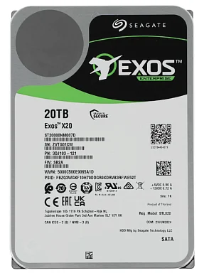 Жесткий диск HDD SEAGATE ST20000NM007D,  20 ТБ, 256 МБ 7200 об/мин