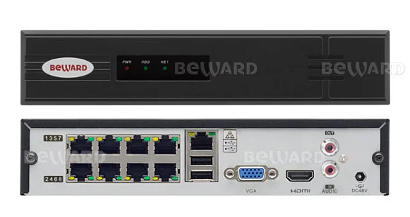 IP Видеорегистратор (NVR) Beward BK0108H2-P8