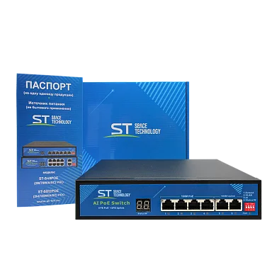 Коммутатор Space Technology ST-S49POE (2М/78W/А/SC) PRO