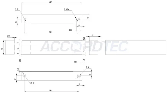 AccordTec ML-295K с уголком, цвет Серебряный металлик