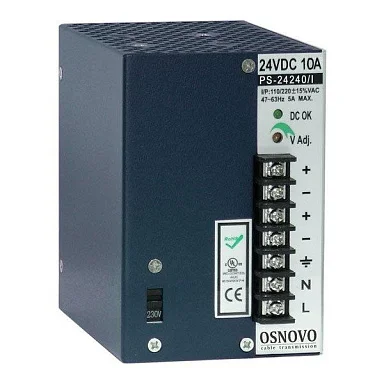Блок питания OSNOVO PS-24240/I  24 В / 10А