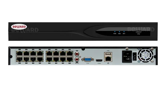 IP Видеорегистратор (NVR) Beward BK1232H2-P16