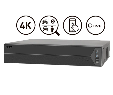 IP Видеорегистратор (NVR) KENO KN-RECORD64/8-4K-AI