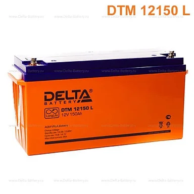Аккумулятор Delta DTM 12150 L AGM (12 В / 150 Ач)