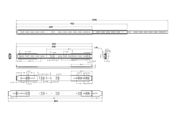 Cabeus RB26" (7221c) Направляющие в шкаф