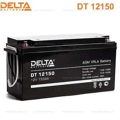 Аккумулятор Delta DT 12150 AGM (12 В / 150 Ач)