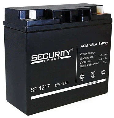 Аккумулятор Security Force SF 1217 AGM (12 В / 17 Ач)