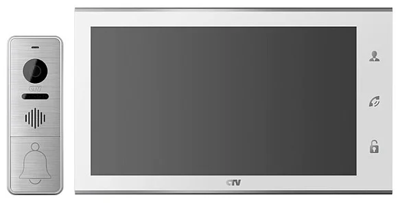 Комплект видеодомофона CTV-DP4105AHD (Белый)
