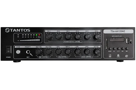 Tantos TSo-AA120MZ Трансляционный усилитель 120 Вт, на 6 зон