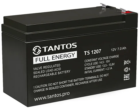 Аккумулятор Tantos TS 1207 AGM (12 В / 7 Ач)