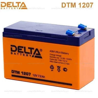 Аккумулятор Delta DTM 1207 AGM (12 В / 7 Ач)