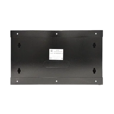 Space Technology ST-NC6U01 (ЧЕРНЫЙ) С ПОЛКОЙ, (версия 2) Настенный 6U телекоммуникационный шкаф 19"