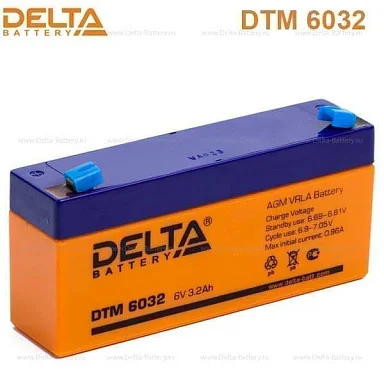Аккумулятор Delta DTM 6032 AGM (6 В / 3,2 Ач)