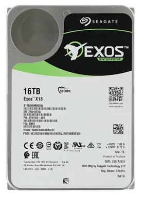 Жесткий диск HDD SEAGATE ST16000NM000J,  16 ТБ, 256 МБ 7200 об/мин
