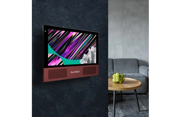 Монитор видеодомофона Slinex Sonik 7 Black+Pink Gold