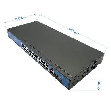 Коммутатор Space Technology ST-S240POE (2G/2S/300W/А) PRO, (версия 4)