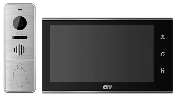 Комплект видеодомофона CTV-DP4705AHD (Черный)