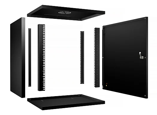 Cabeus WSC-05D-12U55/45m-BK (10182c) Настенный 12U телекоммуникационный шкаф 19"