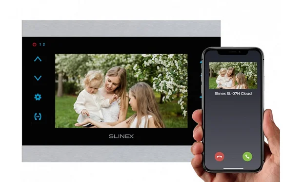 Монитор видеодомофона Slinex SL-07N Cloud Silver+Black