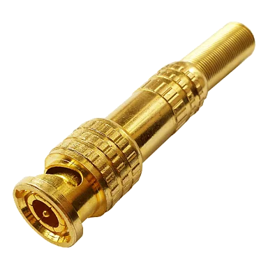 Tantos РАЗЪЕМ TS BNC GOLD штекер под винт с пружиной, металл