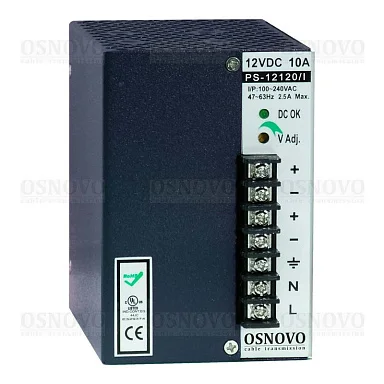Блок питания OSNOVO PS-12120/I  12 В / 10А