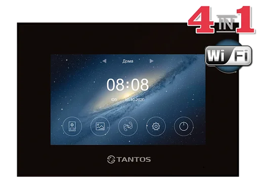 Монитор видеодомофона Tantos Marilyn HD Wi-Fi IPS (black)