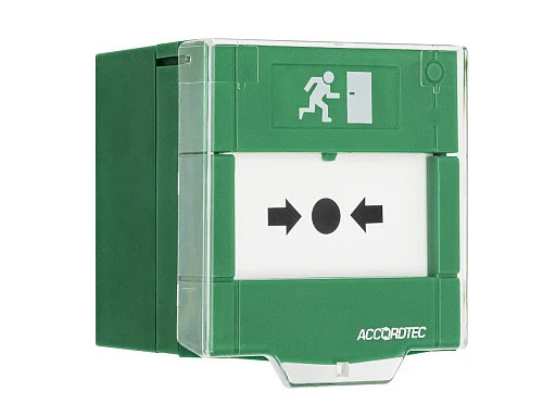 Аварийная кнопка выхода AccordTec AT-H200-GN накладная механическая