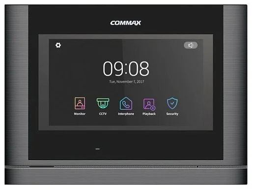 Монитор видеодомофона Commax CDV-70MF Темно серый Black Smog/VZ