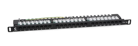 Cabeus PLHD-24-Cat.5e-Dual-90-0,5U (9666c) Патч-панель 19"  на 24 порта