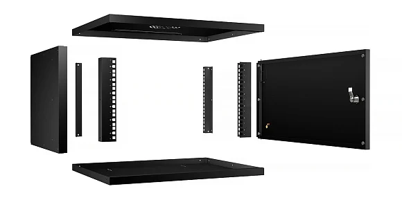 Cabeus WSC-05D-6U55/45m-BK (10174c) Настенный 6U телекоммуникационный шкаф 19"