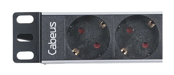 Cabeus PDU-4P-2EU (7981c) Горизонтальный блок розеток 10" до 16 А