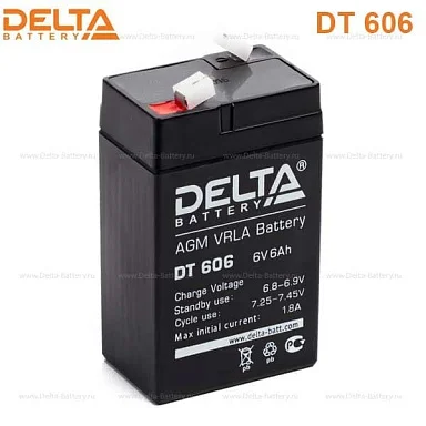 Аккумулятор Delta DT 606 AGM (6 В / 6 Ач)