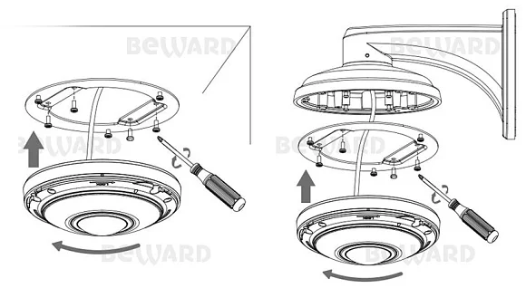 Beward SV6016FLM - IP Видеокамера  12 Мп, объектив 1,98 мм