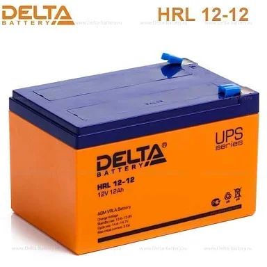 Аккумулятор Delta HRL 12-12 Х AGM (12 В / 12 Ач)