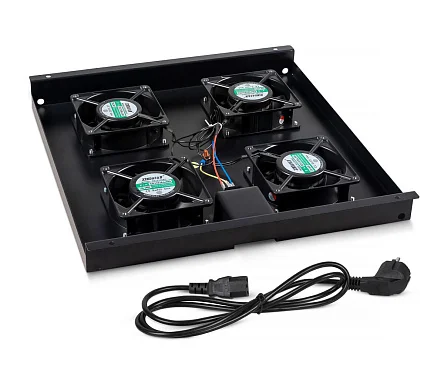 Cabeus TRAY-SC-120-BK (11138c) вентиляторный модуль, с 4 вентиляторами