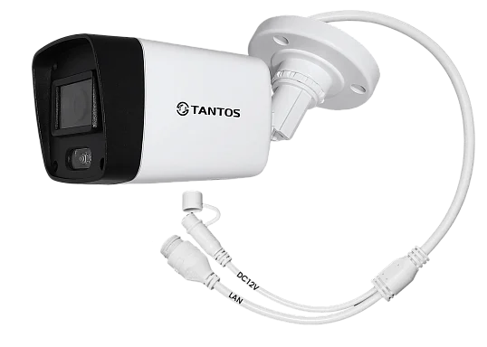 Tantos TSi-Peco55FP - IP Видеокамера  5 Мп, объектив 2,8 мм